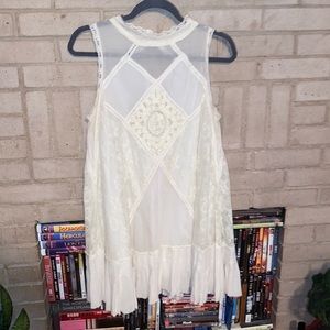 Free People Ivory Bohemian Dress